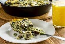Pressure Cooked Spinach and Mushroom Frittata