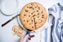 Chocolate & Peanut Butter Cookie Pizza