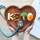 Image that says keto in food on a heart with medical data.